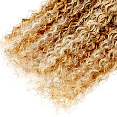 CnumGunm Highlight Bundles Human Hair 613 Water Wave Bundle 24 26 28 inch 613 Wet and Wavy Bundles Human Hair Blonde Water Wave Bundle