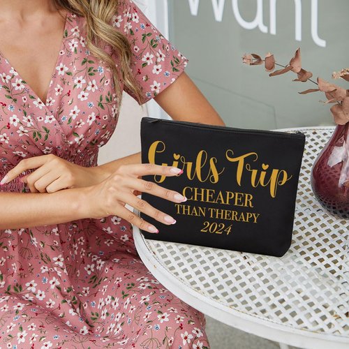 Weekender Bag Bachelorette Party Makeup Bag Girls Trip Gifts Favors Friendship Gifts for Women Friends Sister Besties Birthday Bridal Shower Wedding Engagement Party - Girls' Trip Cheaper 2024