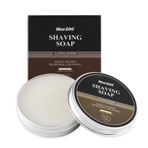 Wismee 3 In 1 Shaving Brush Set Shaving Soap Bowl & Shaving Stand & Badger Hair Shaving Brush Kit Shaving Cleaning Tool for Men (Silver+soap)