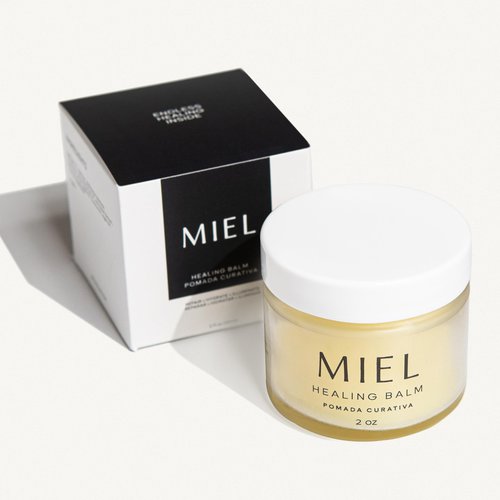 Miel Healing Balm - Moisturizing Tattoo Balm for Tattoo Aftercare, Waxing & Body Hair Removal, Facial, Brow Lamination, Permanent Cosmetics - Soothes Irritation & Redness, Helps Brighten Inks (2 oz)