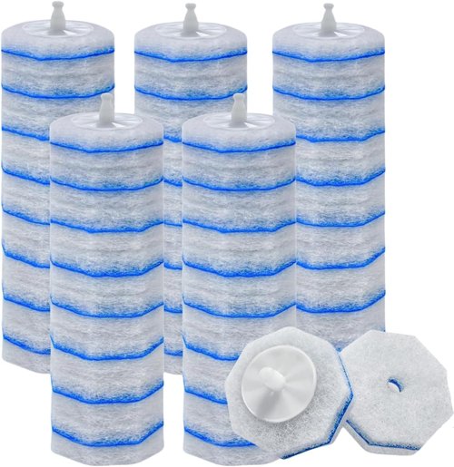 50PCS Toilet Brush Wand Head Refills Compatible with Clorox Wand Refill