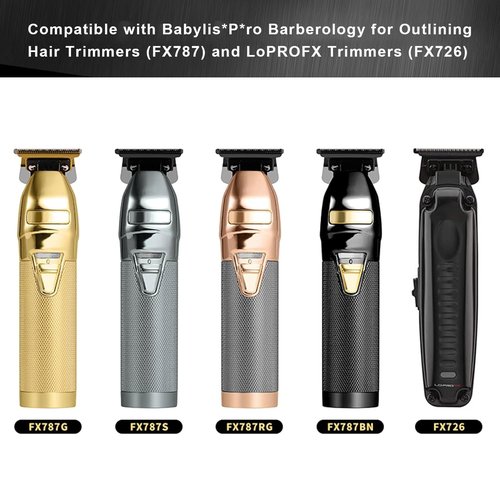 Trimmer Replacement Blade for Babyliss Pro All FX787 & FX726 Hair Trimmers,DLC 2.0 Clipper Replacement Blades Compatible with BaByliss Barberology Trimmer Blades,Black