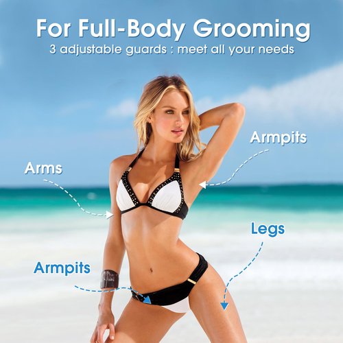Bikini Trimmer for Women & Men - Pubic & Body Hair Removal, Facial Hair Trimmer