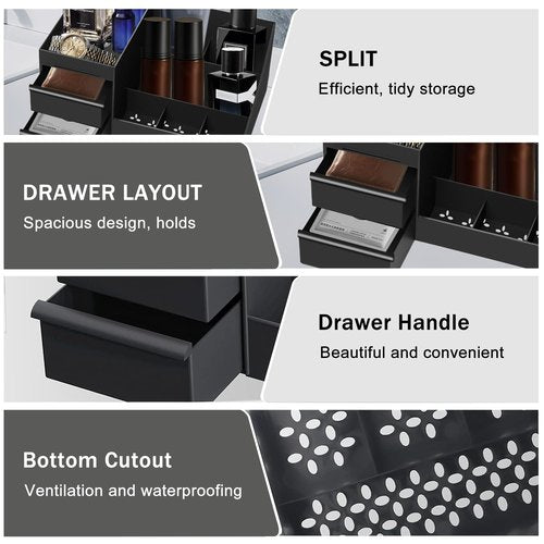 Turesmith Mens Organizer,Perfume Organizer,Cologne Stand,Cologne Shelf,Perfume Stand,Organizador de Perfumes,Bathroom Countertop Storage,Shelf for Bathroom Counter,Mens Dresser,Men Bedroom