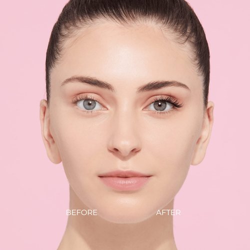 KISS imPRESS Falsies False Eyelashes, Natural' 12 mm & Voluminous' 14 mm, 20 Clusters & Applicator