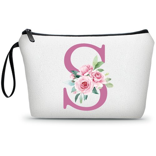 ARIOSEY Gifts for Girls,Monogrammed Gifts,Gifts for Women Birthday Unique,Personalized Makeup Bags for Women,Sister Birthday Gift Ideas,Teenage Girl Presents,Letter s