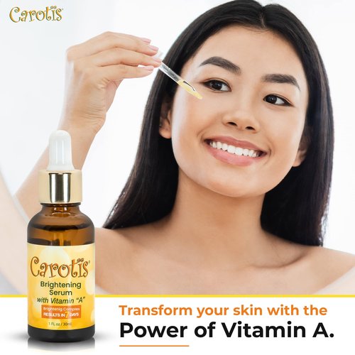 CAROTÏS, Skin Brightening Serum | 1 fl oz / 30 ml | Helps to Remove Dark Circles, Wrinkles & Spots, with Carrot Oil and Vitamin A