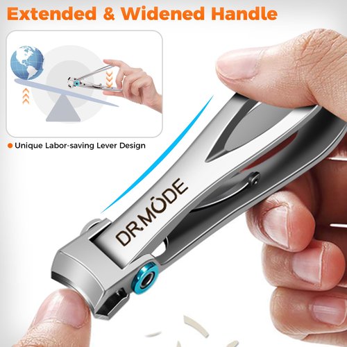 Nail Clippers for Men Thick Ingrown Nails, Heavy Duty Large Toe Nail Clippers for Thick Nails for Seniors with Wide Opening, Upgraded Slanted Curved Ingrown Toenail Clippers