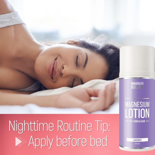 Magnesium Lotion with Aloe, Shea, Coconut - Alternative to Topical Magnesium Cream - Lavender