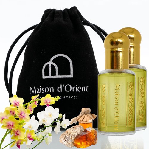 Desert Silk Musk Unisex Perfume Oil 12 mL - Alcohol-Free, Long-Lasting Scent in Authentic Arabian Tola Bottle with Precision Applicator