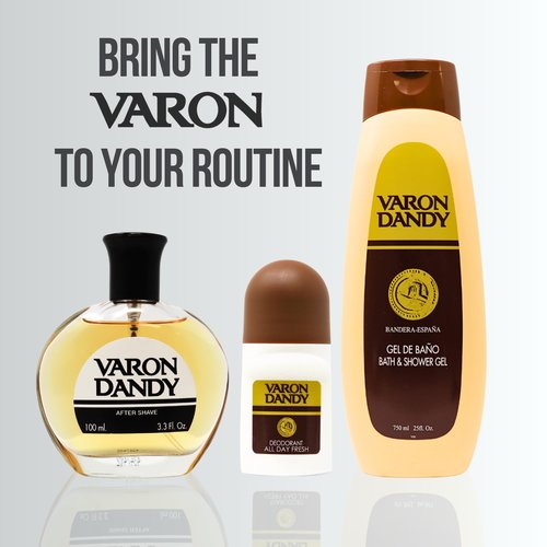 Varon Dandy Eau de Toilette and Deodorant Roll-on Gift Set for Men - 100ml EDT & 50ml Roll-on, Classic Fragrance and Long-lasting Freshness