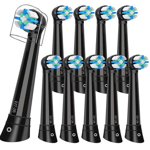 iO Replacement Heads Compatible with Oral b iO 2/3/4/5/6/7/8/9/10 Series Electric Toothbrush,Gum Care Toothbrush Head Compatible with Oral b iO Replacement Heads,Black
