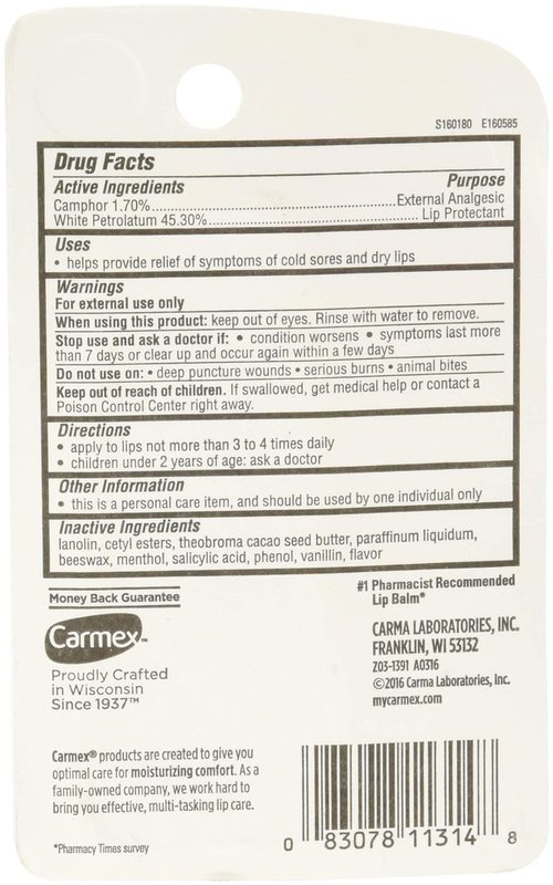 Carmex Lip Balm Tubes (Pack of 12) by Carmex