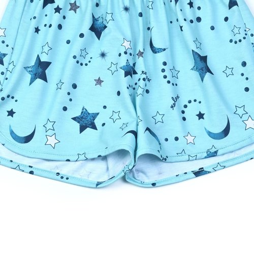 Mirawise Pajamas for Girls Blue Moon 3 Piece Pajama 8 9 8-10 Years Old Pant Pjs Set Cute