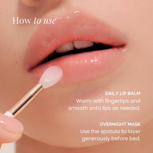 BEIGIC Volumizing PE Lip Balm & Mask - Vegan Overnight Lipcare, Reduces Lip Fine Lines & Flakiness, Plumps & Hydrates for Smooth Lips (0.49 fl.oz)