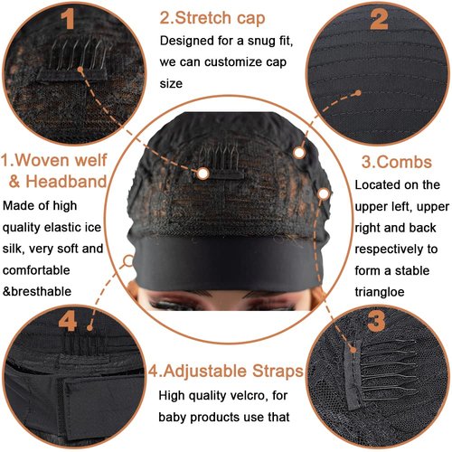 YiweYowe 32 Inch #33 Reddish Brown Headband Wig Human Hair 150% Density Grade 8A Unprocessed Brazilian Virgin Hairs Machine Made Auburn Brown Water Wave Headband Wig Human Hair None Lace Front Wig