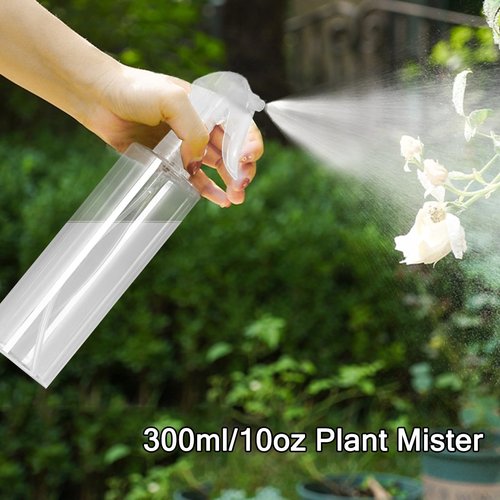 METCLARINDA 3 Pack Plastic Water Spray Bottle for Hair, 10 oz/300ml Plastic Empty Mister Spray Bottles for Cleaning, Cooking, Plant, Pet