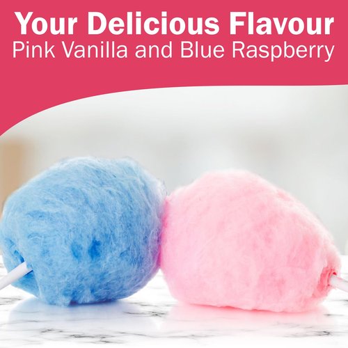 Cotton Candy Floss Sugar Concession Essentials. Blue Raspberry, Cherry,Pink Vanilla,- 3.25 lbs Per Carton. Total 9.75lbs