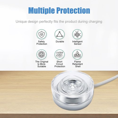 Electric Toothbrush Replacement Charger Base Compatible with Philips Sonicare HX9300 HX9900 Series Inductive Charging Base Portable Waterproof Power Cord Environmental ABS for Travel