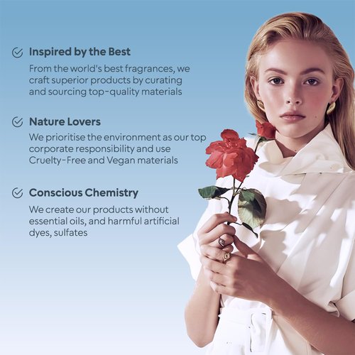 BellaVita Luxury ROSE Eau De Parfum for Women Combo | Sweet Floral & Oriental Womens Perfume with Amber Vanilla, Black Currant, Rose & Jasmine | Long-Lasting Rose Perfume Oil