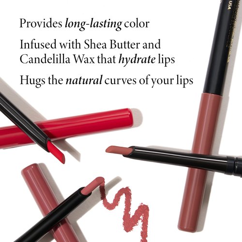 LAURA GELLER NEW YORK Italian Marble Sheer Lipstick, Peach Bellini + Modern Classic Lip Liner, Nice Neutral