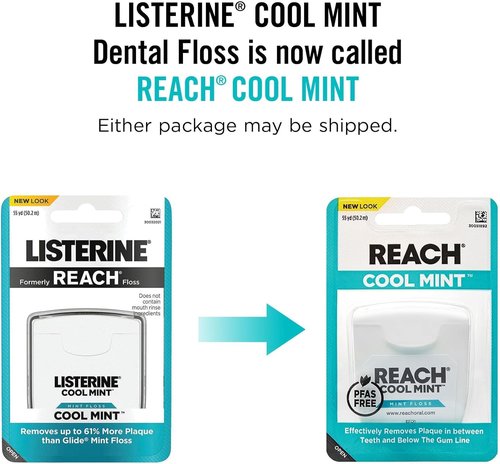 REACH Dental Floss, Cool Mint