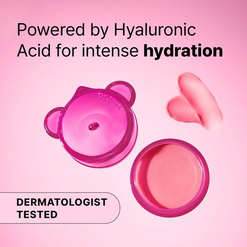 Dr. Jart+ Vital Hydra Solution Jelly Bear Korean Overnight Lip Mask with Hyaluronic Acid, Sheer Pink Tint and Light Raspberry Scent | Korean Skin Care, 0.59 oz.