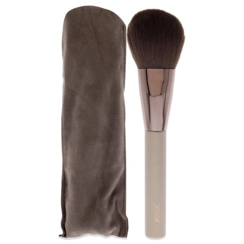 delilah - Large Powder Complexion Brush - Flat, Arched Shaped - Synthetic Fibre Blends - Loose or Pressed Powders - Wooden HAndle - For all Skin Type - Cruelty Free - 1 Pc