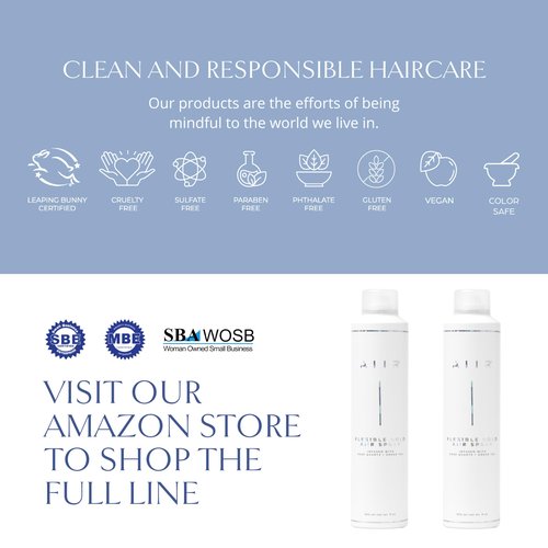 AIIR Flexible Hold Hairspray - Finishing Spray with Light Hold, Soft & Touchable Finish, Enhance Style & Shine, Fight Frizz with Humidity Resistance, Lightweight Hairspray for Fine Thin Hair, 9 oz