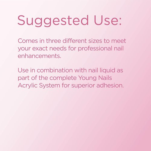 Young Nails Acrylic Core Powder - Self-Leveling Acrylic Nail Powder, Clear Nude Pink White Acrylic Powder for Nail Extenstion, Professional Grade, Superior Adhesion, Color - French Pink, 85g