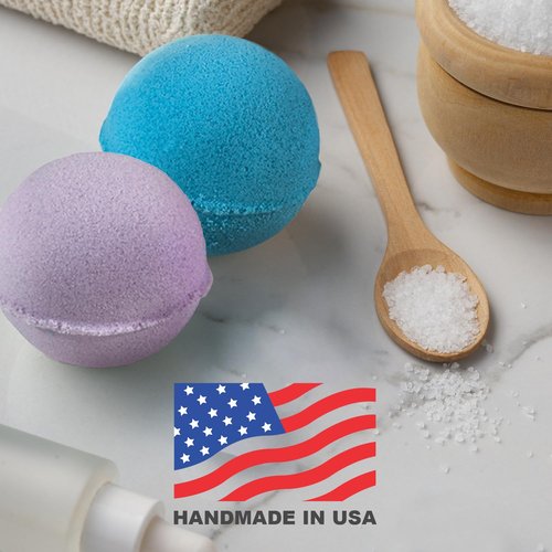 Bath Bombs Set for Kids with Surprise Toys Inside - Mystery Toys Inside Bubble Bath Balls - Great Gift for Girls and Boys for Easter - Handmade in USA