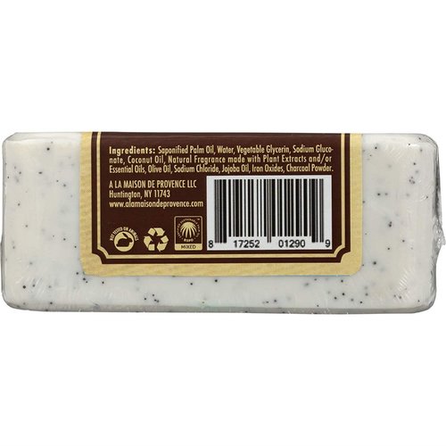 A LA MAISON Coconut Charcoal Bar Soap - Uses: Hand and Body, Triple Milled, Essential Oils, Biodegradable, Plant Based, Vegan, Cruelty-Free, Alcohol & Paraben Free (3 Bars of Soap, 8.8 oz)