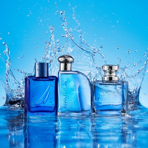 Nautica Voyage Eau De Toilette for Men - Fresh, Romantic, Fruity Scent Woody & Blue Deodorizing Body Spray - Iconic, Vegan Formula, Deodorant Spray