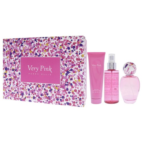 Perry Ellis Very Pink by Perry Ellis for Women - 3 Pc Gift Set 3.4oz EDP Spray, 3oz Body Lotion, 4oz Body Mist