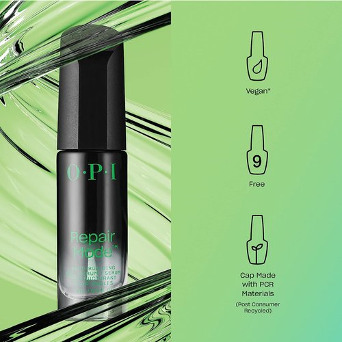 Bundle of OPI xPress/On Press On Nails, With Nail Glue, Short Neutral Nails, Don't Bossa Nova Me Around + OPI Repair Mode Bond Building Nail Serum, Clear, 0.3 fl oz