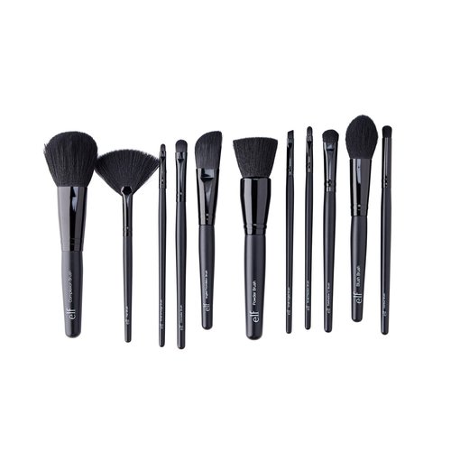 e.l.f. Cosmetics 11 Piece Brush Collection, 11 Makeup Brushes For All Your Needs From Foundation To Bronzer, Eyeshadow & more