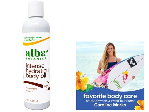 Alba Botanica Hawaiian Body Oil Kukui Nut 8.5 Ounces 2 Pack