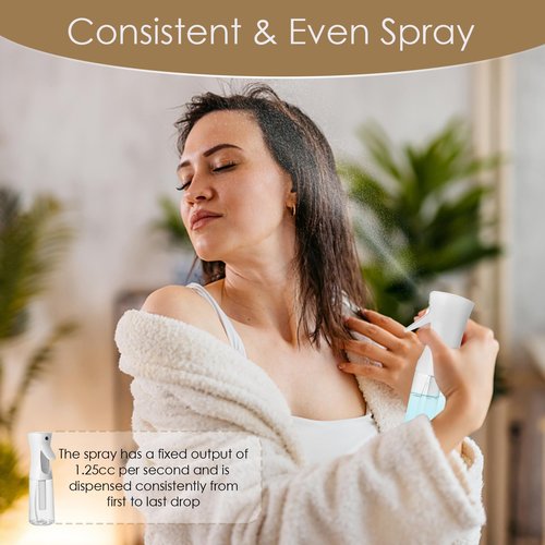 Joe zlvy Empty Spray Bottle for Hair 6.76 Oz/200ml, Continuous Spray Bottle Fine Mist Sprayer, Suitable for hairstyles, cleaning, plants, pets, and hairdressers