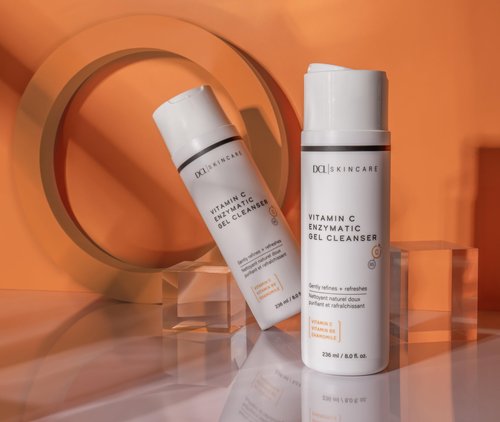 DCL Skincare Vitamin C Enzymatic Gel Cleanser with Sugar Fruit Enzymes & Vitamins C/B5, 8.0 Fl oz
