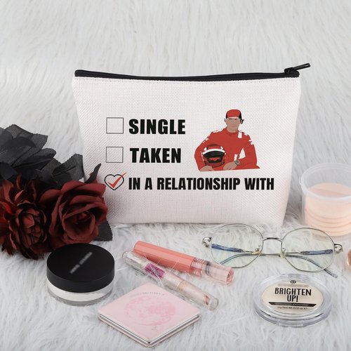 PWHAOO racing Inspired Gift Car Racer Fan Makeup Bag Cosmetic Bag Racing Fandom Car Racing Fan Merch