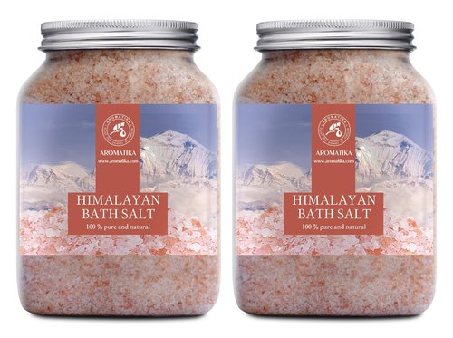 Himalayan Salt Pink Crystal Salt - Set 2x46 Oz -100% Pure & Natural - Himalayan Salt for Stress Relief - Detox Cleanse