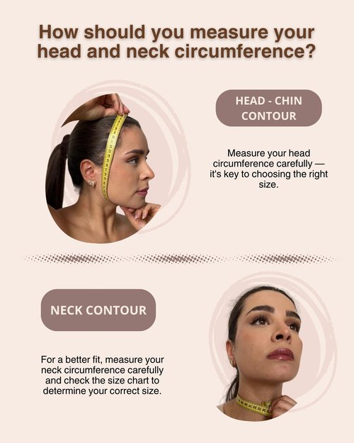 Shape Concept 301 Neck & Chin Compression Strap Face Bandage Support for Recovery & Contouring