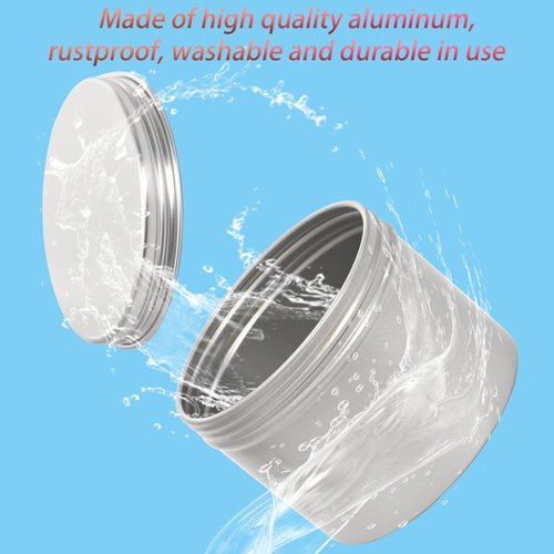 Foraineam 24 Pack 4 oz. Round Tin Cans Hair Wax Cream Lip Balm Cosmetic Sample Container Jars Candle Tea Spice Empty Travel Tins with Screw Lid