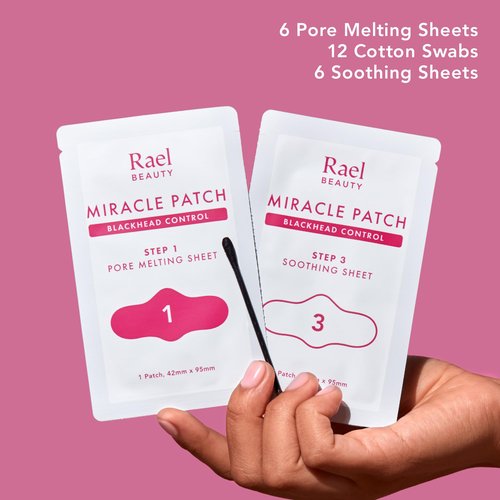 Rael Miracle Bundle - Overnight Spot Cover (52 Count) & Pore Melting Pack, 3 Step Nose Strip (2 Pack)