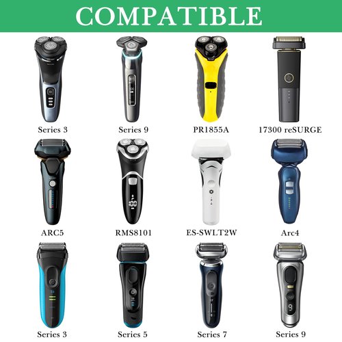 Linkidea Electric Razor Holder Wall Mount, Razor Hanger, Stainless Steel Electric Shaver Bathroom Holder Compatible with Philips Shaver 2400, Norelco Series 9, Series 7 (Silver)