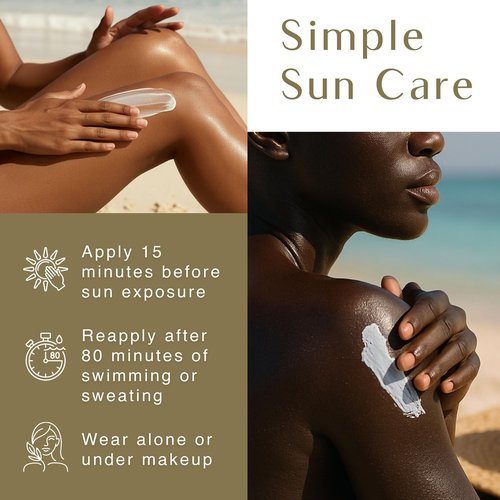 BLACK GIRL SUNSCREEN Make It Matte SPF 45 - Clear Face Sunscreen - No White Residue, Broad Spectrum, Matte Finish, Vegan (Ships with Black or Gold Cap)