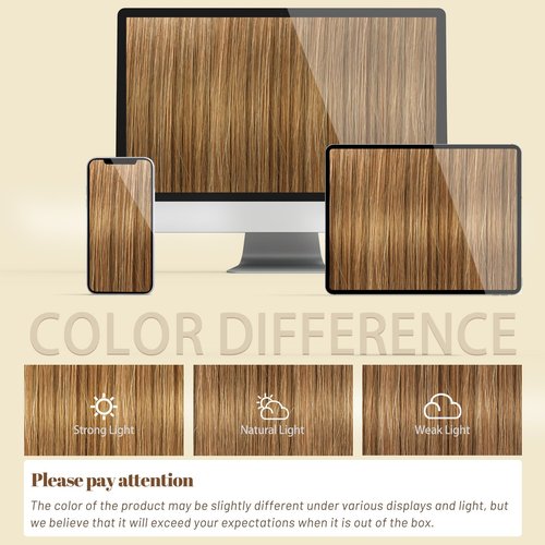 DNE Tape in Hair Extensions Real Human Hair 14 inches 20Pcs/40g/Pack Seamless #6 Light Brown Dark Color Straight Invisible Double Sided Tape in Hair Extensions for Women/Girls Can Bleached and Curl