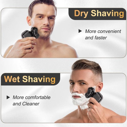 Shaver Replacement Heads Compatible with Microtouch Titanium Head Shaver, for Bald Men Electric Shaver Replacement Heads,2 Pack