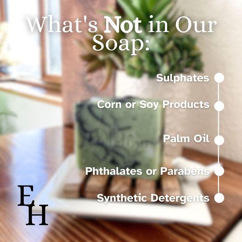 Emily's Homestead Natural Bar Soap, 3 Pack, Cucumber Oak with Exfoliation
