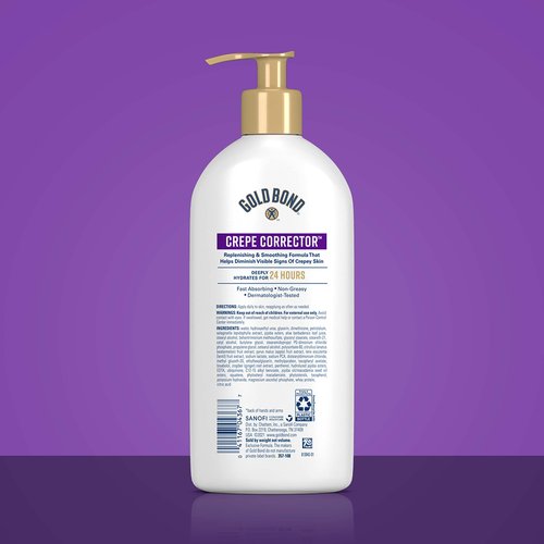 Gold Bond Age Renew 14 oz Crepe Corrector Body Lotion & 3 oz Hand Cream Bundle, Replenishing & Smoothing Formulas